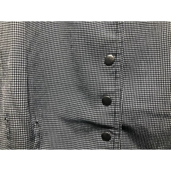 Christopher & Banks Blouse Medium Sleeveless Checkered Collar Buttons Shirt - Picture 8 of 9